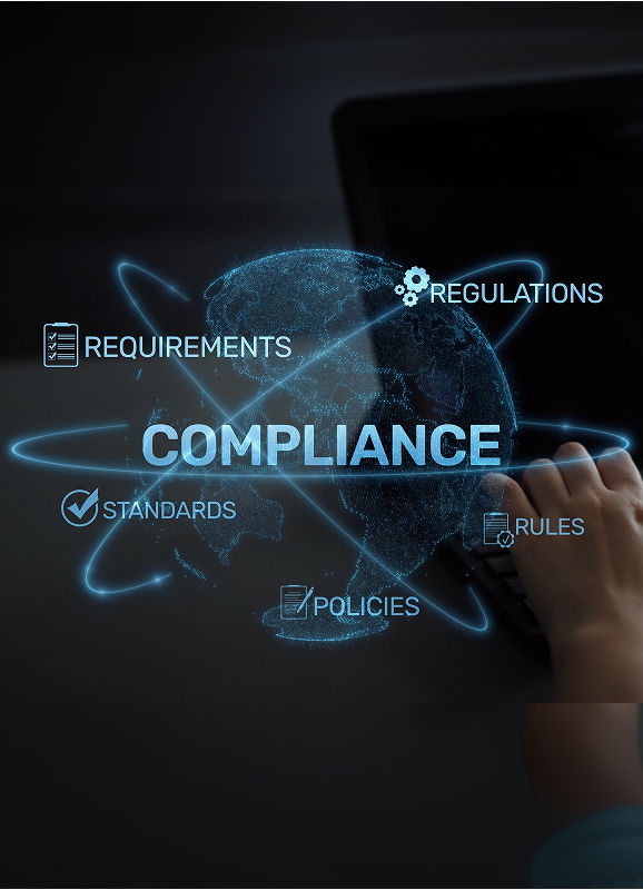 Compliant to global standards and country‑specific regulations